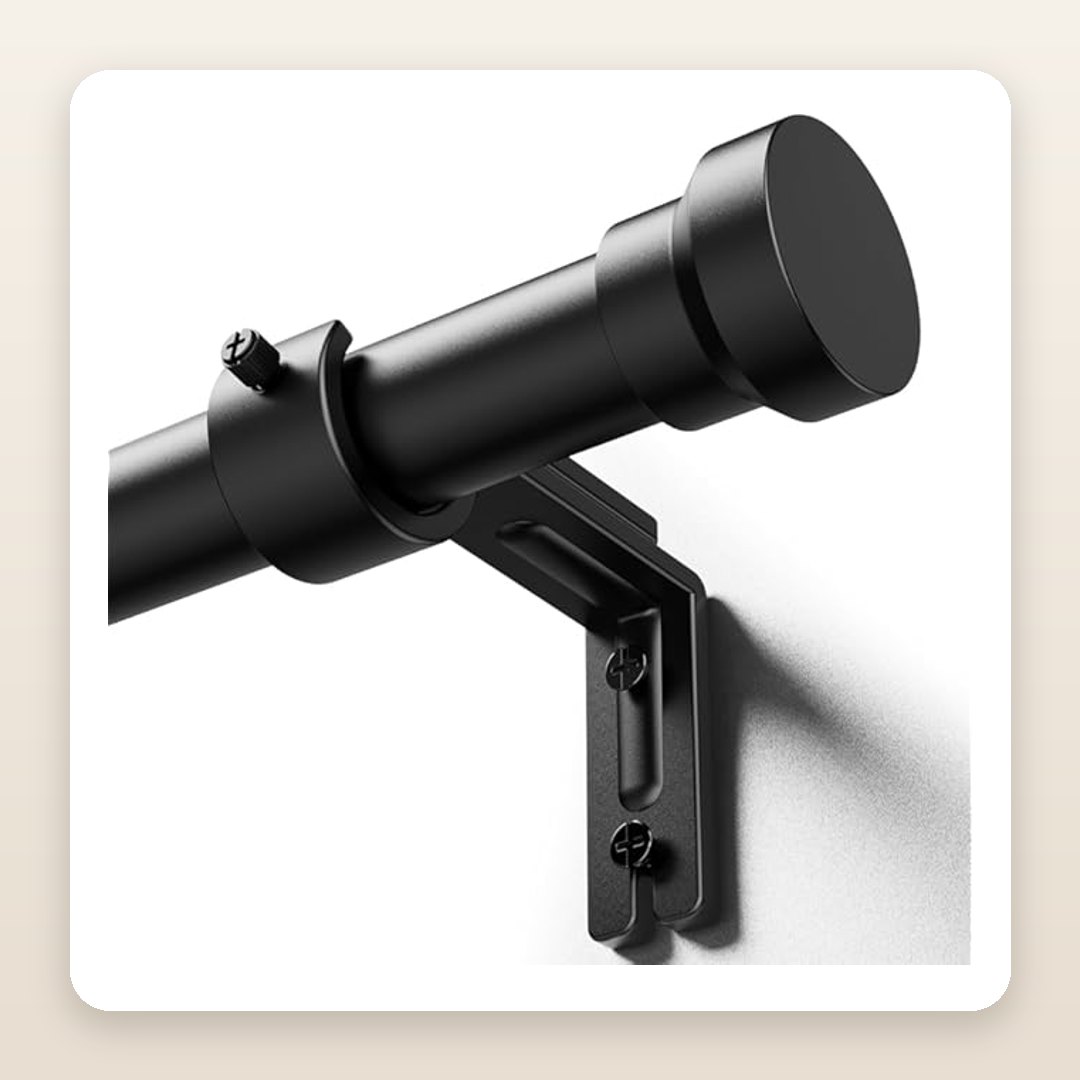 Adjustable Curtain Rods for a Crisp, Finished Window