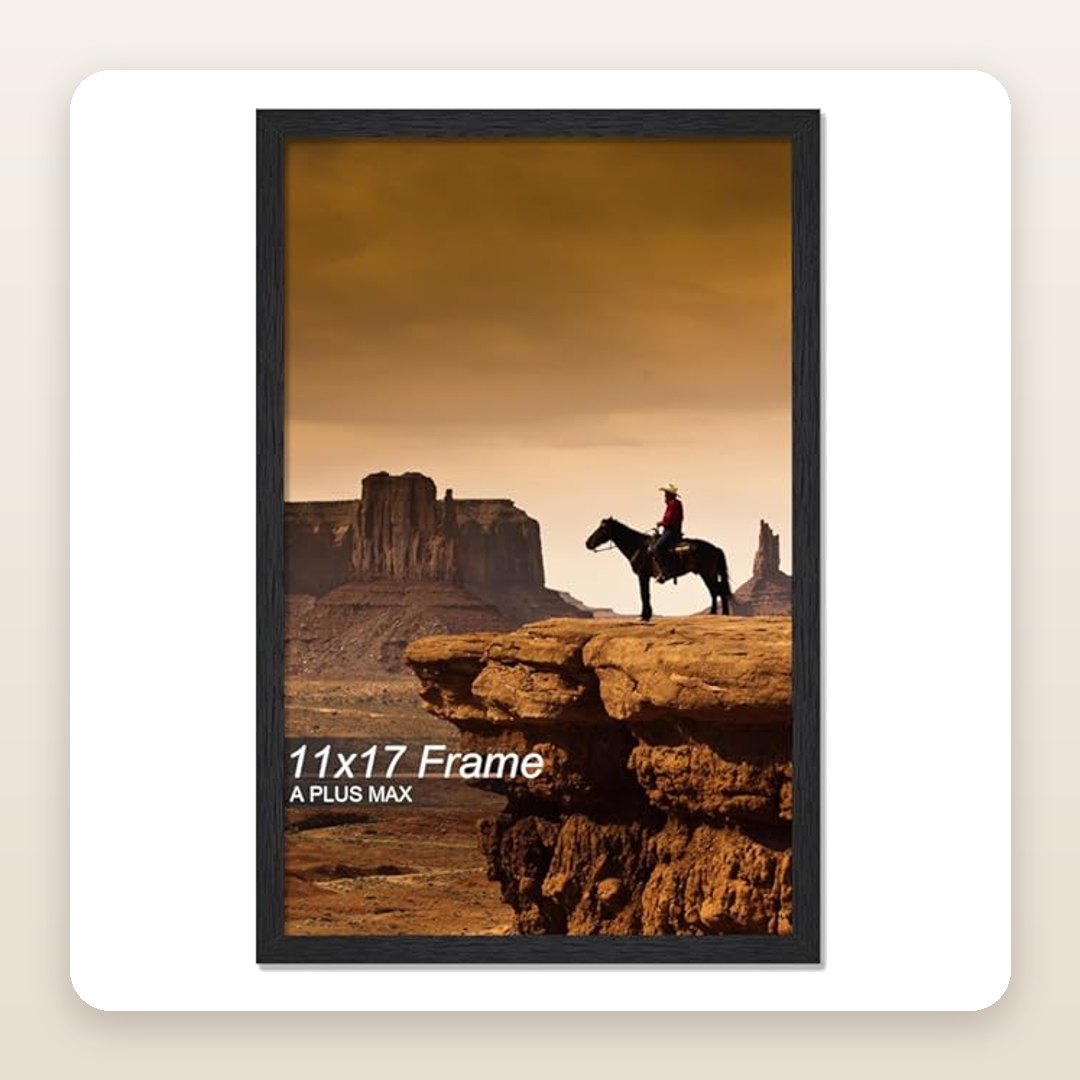Black 11x17 Picture Frame for a Clean Poster & Gallery Wall