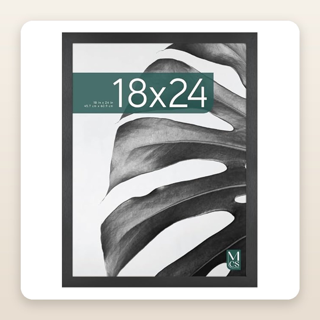 Black 18x24 Poster Frame for a Renter-Friendly Gallery Wall