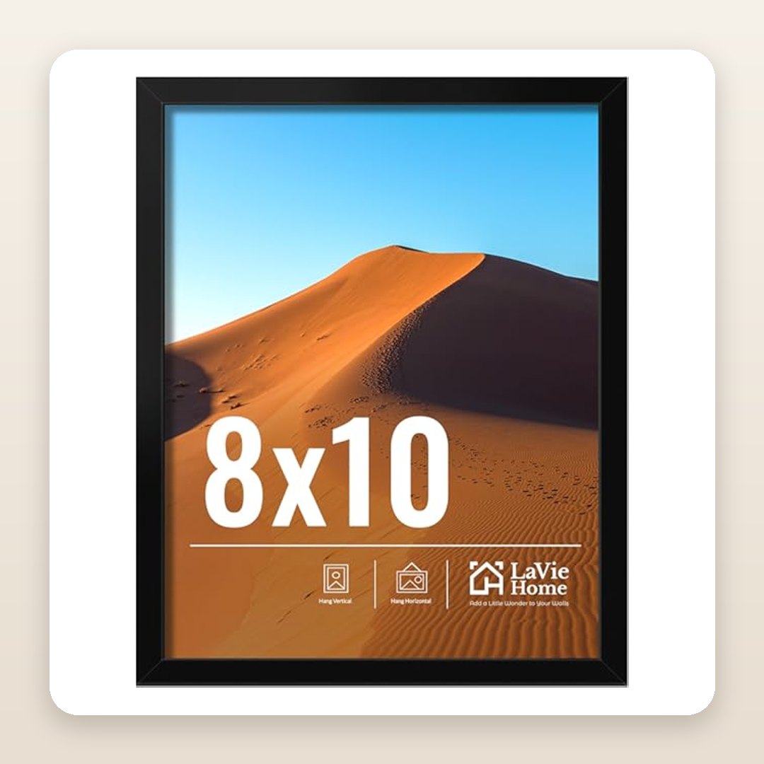 Black 8x10 Picture Frame | Minimalist Gallery Wall Starter