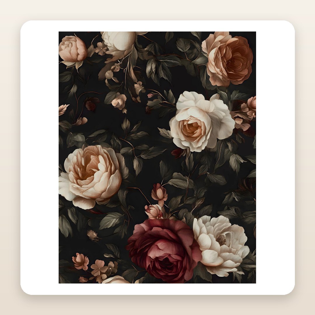 Shelf Wallpaper: The Black Rose Peel-and-Stick That Turns a Plain Bookcase Moody