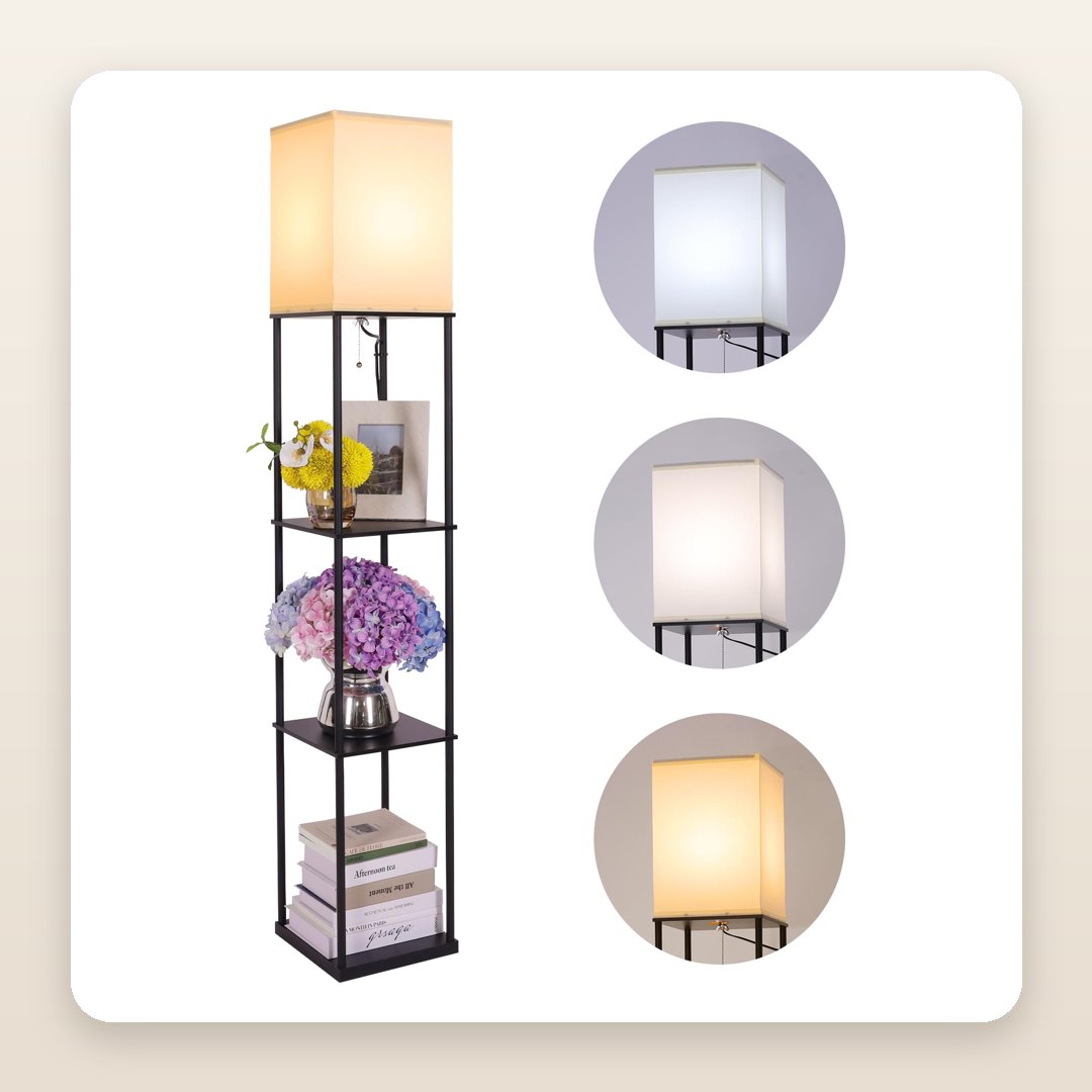 The Shelf Floor Lamp That Fixes Every Small Apartment Corner