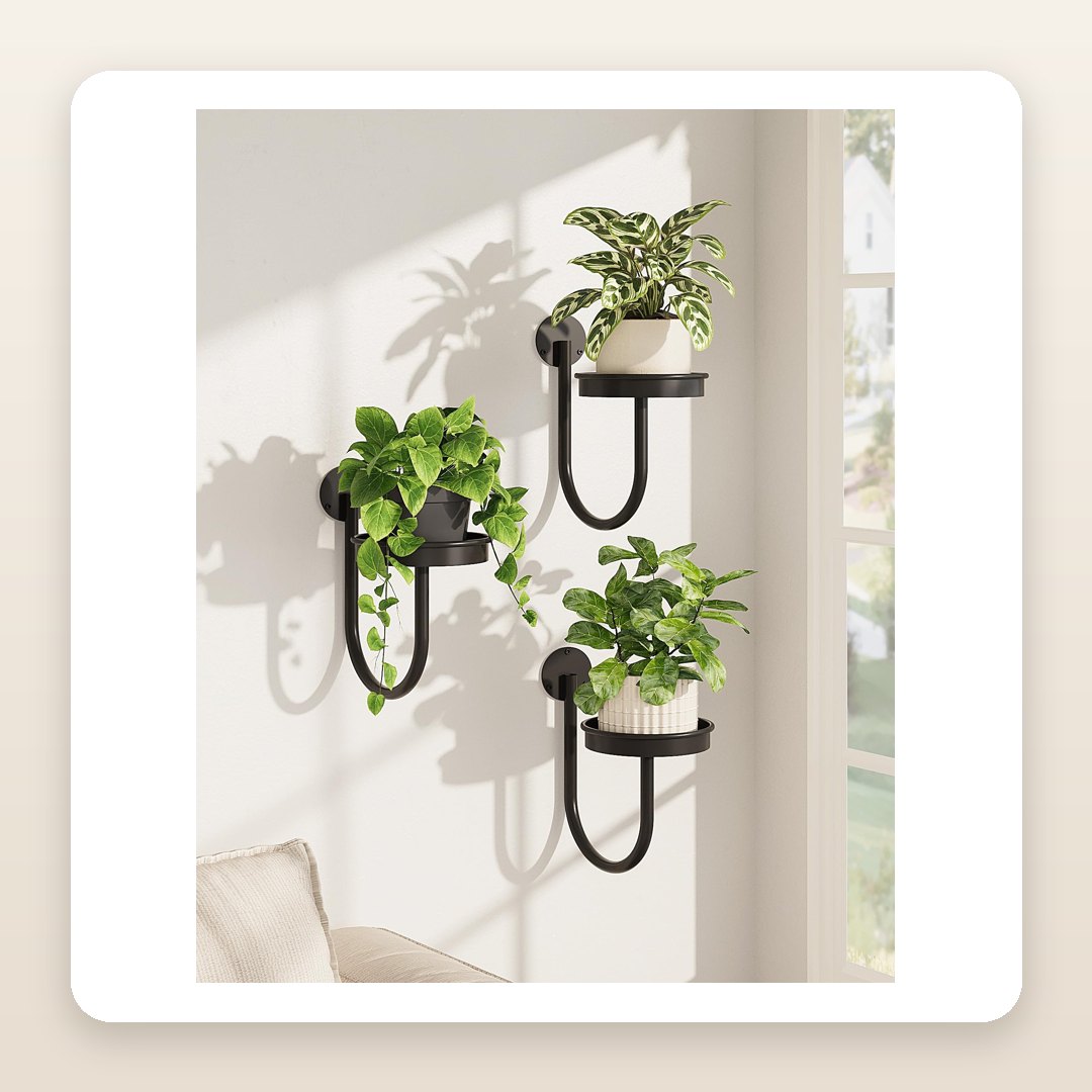 Indoor Staircase Gardens Start With Three Wall Planters