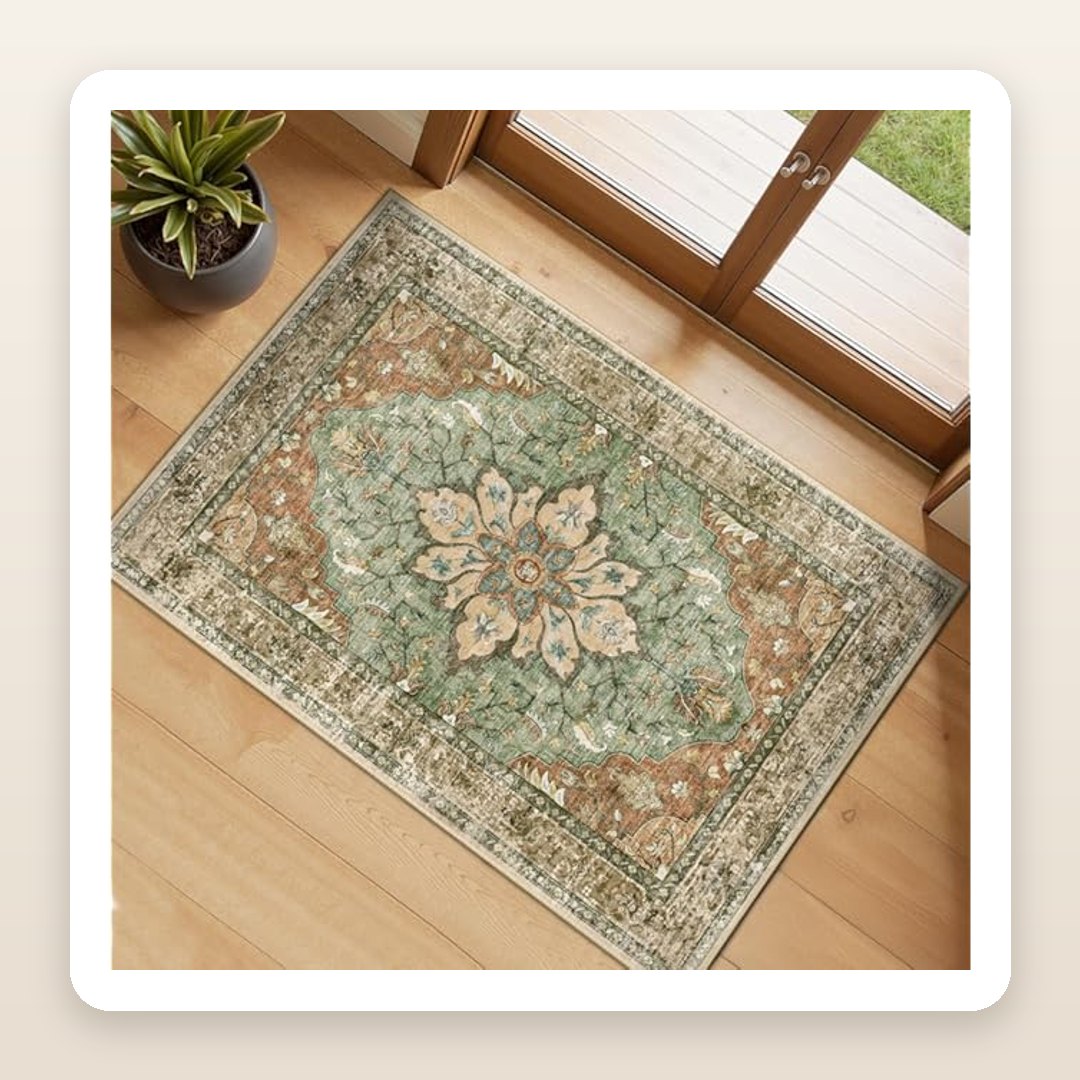 The Little Washable Boho Rug That Warms Up Any Kitchen or Entryway