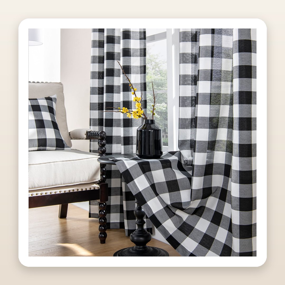 Fall Plaid Decor Ideas: The Buffalo Check Curtains That Warm Up Any Window