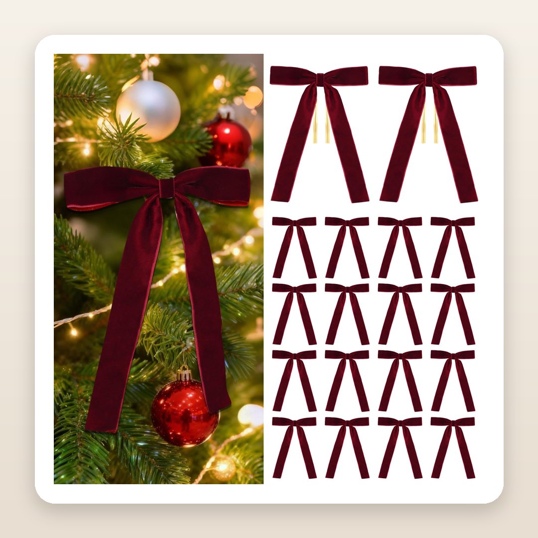 Christmas Tree Ideas 2026: 18 Burgundy Velvet Bows That Make a Tree Look Designer in 10 Minutes