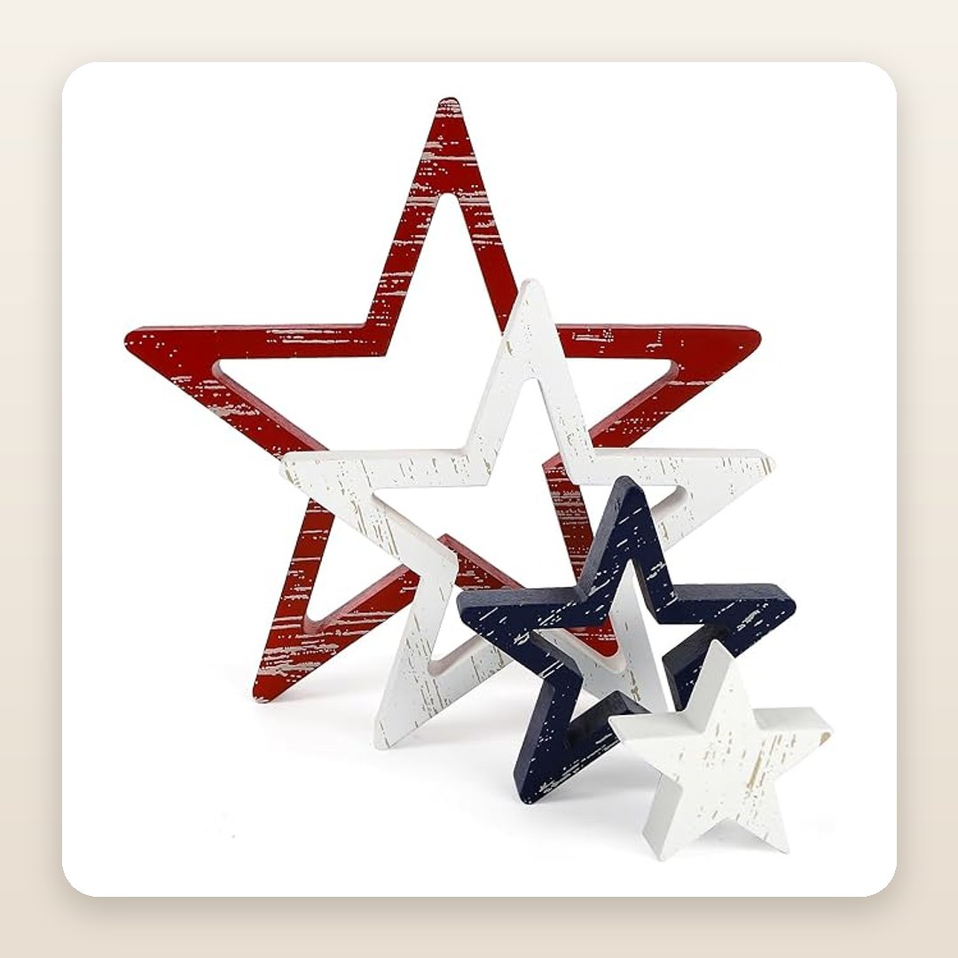 The Red-White-Blue Star Set Your 4th of July Shelf Needs