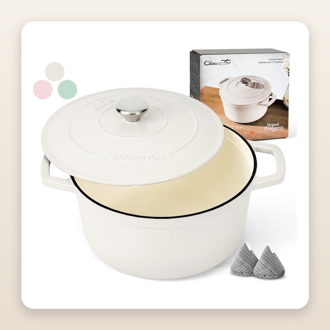 Fall Kitchen Decor Ideas: The Cream Dutch Oven That Earns Its Spot on the Stove