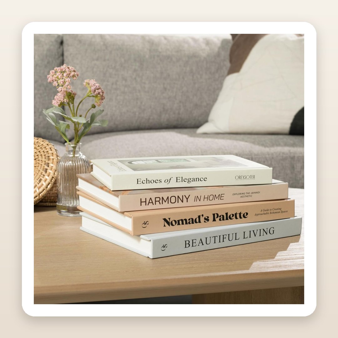 The Stack of Decorative Books That Instantly Styles a Desk, Shelf or Console