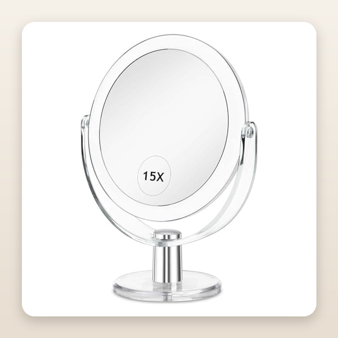 Double-Sided Vanity Mirror for a Pretty Little Makeup Station