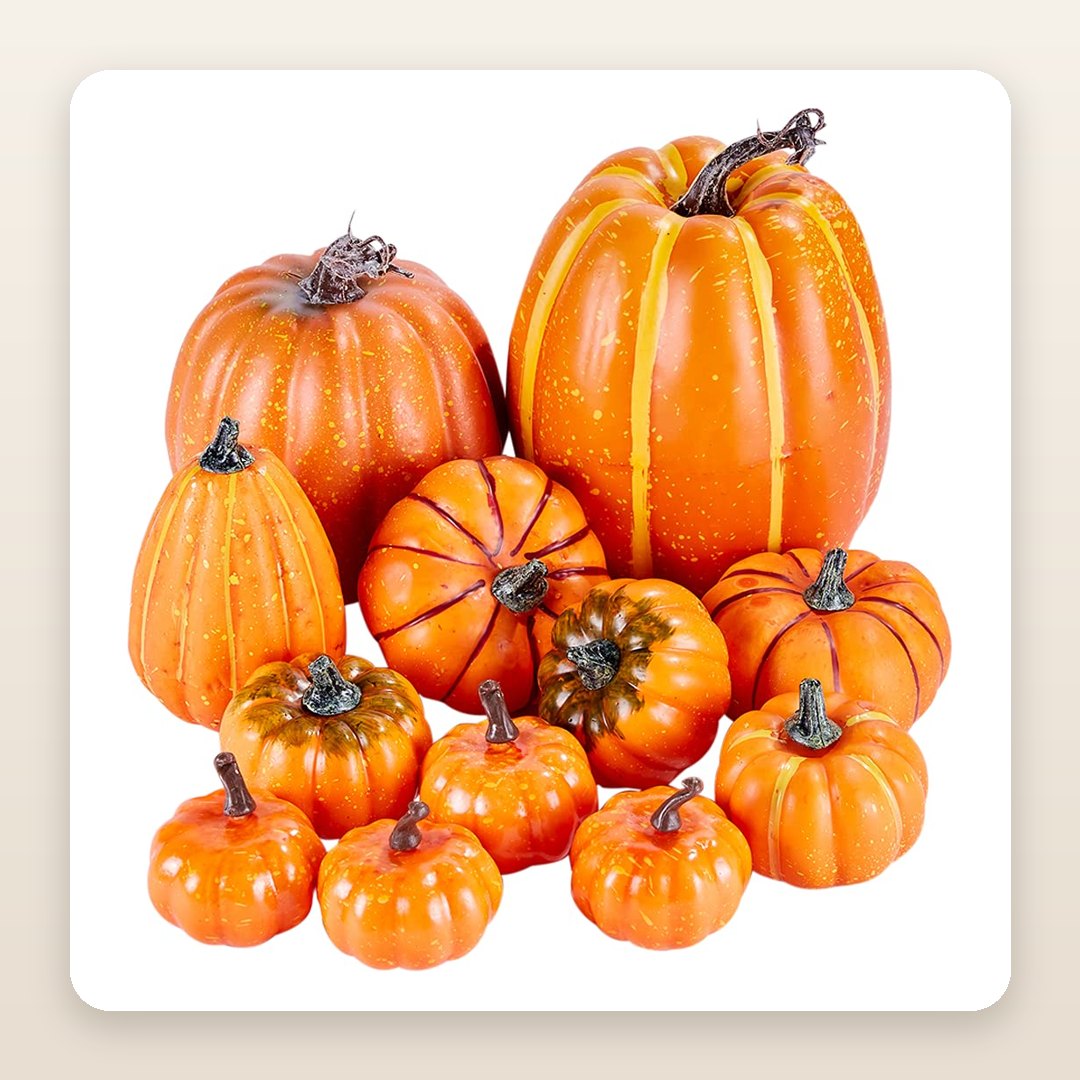 Front Porch Pumpkins Display: The 12 Faux Pumpkins That Fill Your Steps for Years