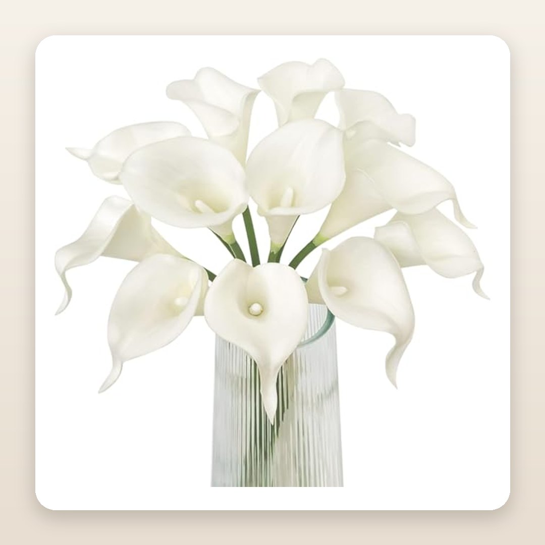 These Faux White Calla Lilies Bring Quiet Elegance to Any Room