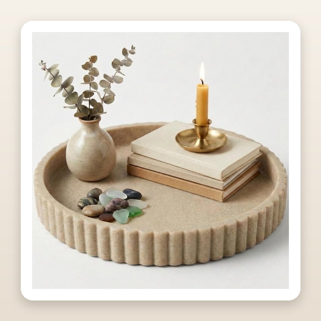 The Fluted Decorative Tray That Makes a Coffee Table Look Effortlessly Pulled Together