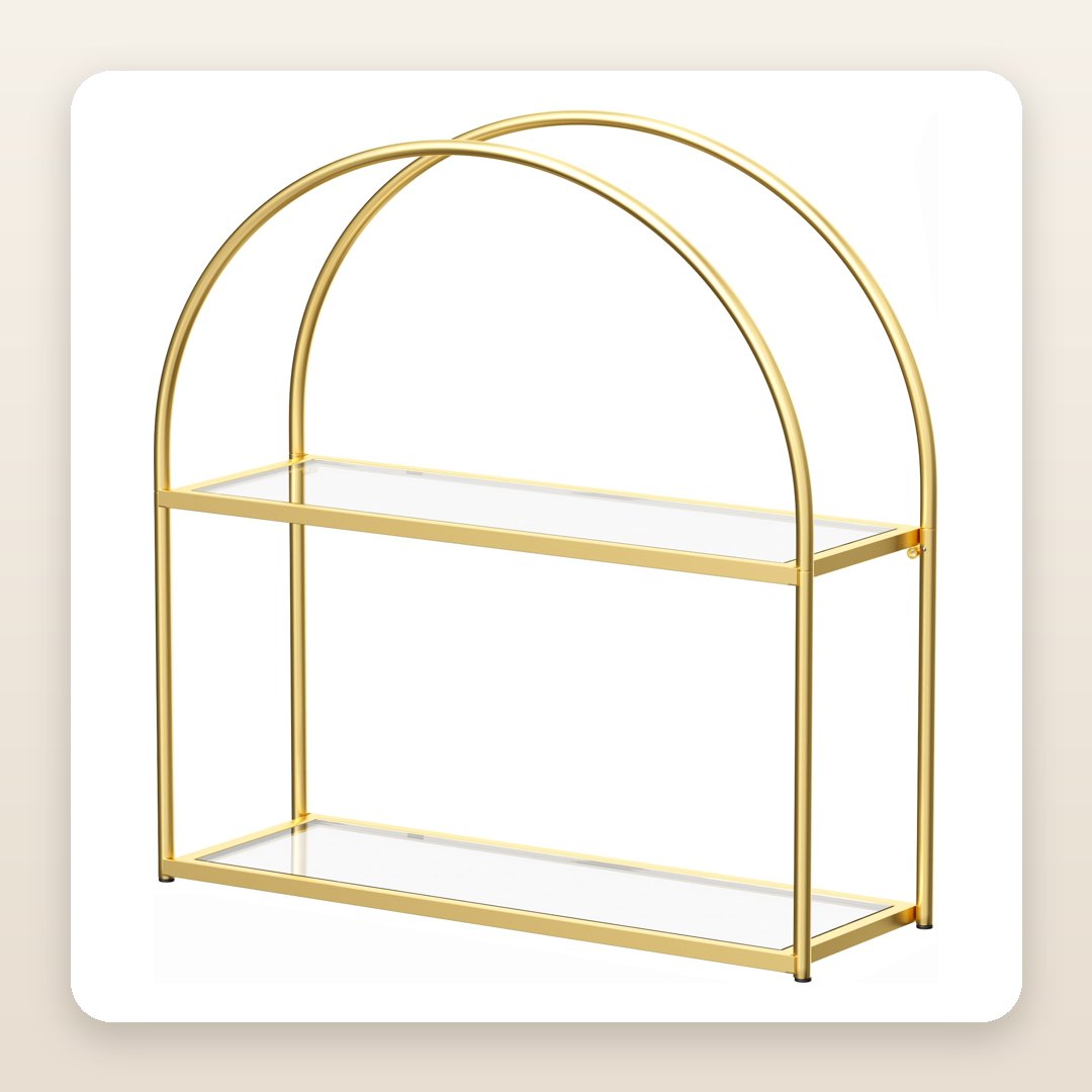 The Gold Arched Shelf All Over Pinterest's Home Inspiration Boards Right Now