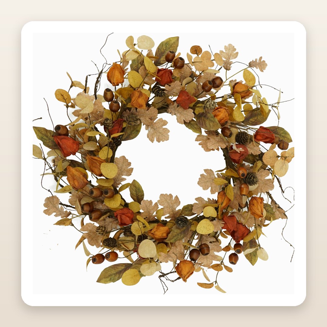 The Fall Porch Wreath That Makes a Plain Front Door Look Decorated