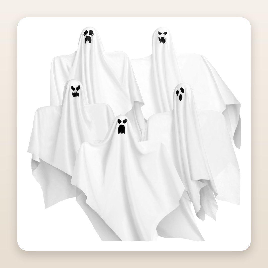 Homemade Halloween Decorations Outdoor: The 5 Hanging Ghosts That Need No Crafting