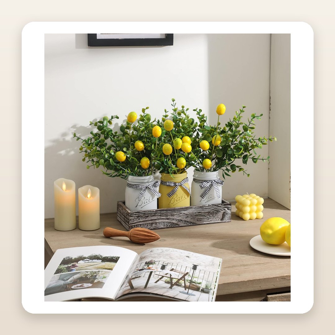 The Lemon Mason Jar Centerpiece That Makes a Summer Table Look Freshly Styled