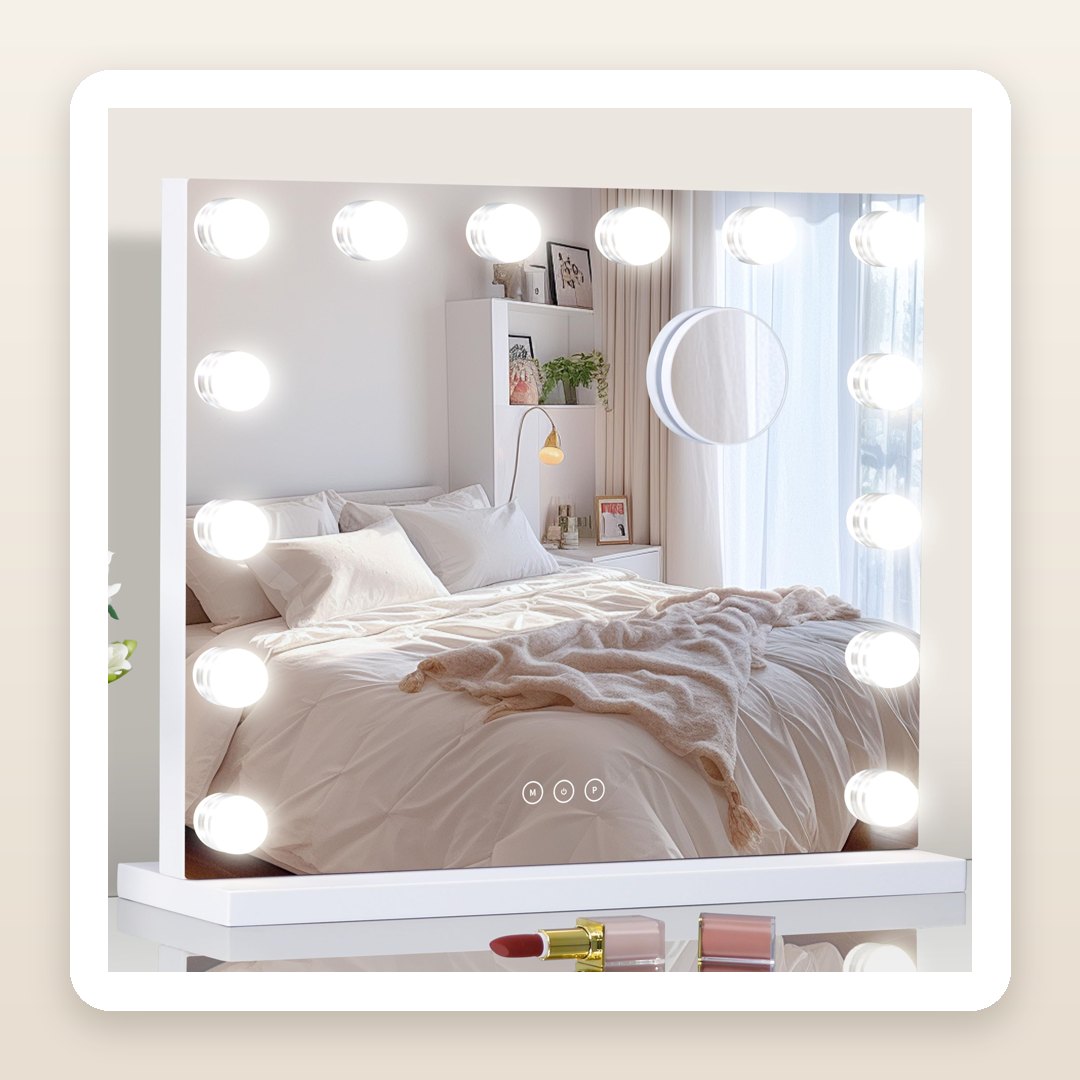 The Lighted Vanity Mirror That Turns Any Corner Into a Glam Station