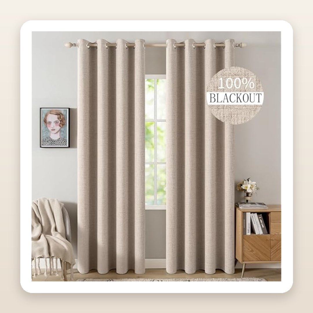 The Linen-Look Blackout Curtains That Make Any Room Feel Expensive