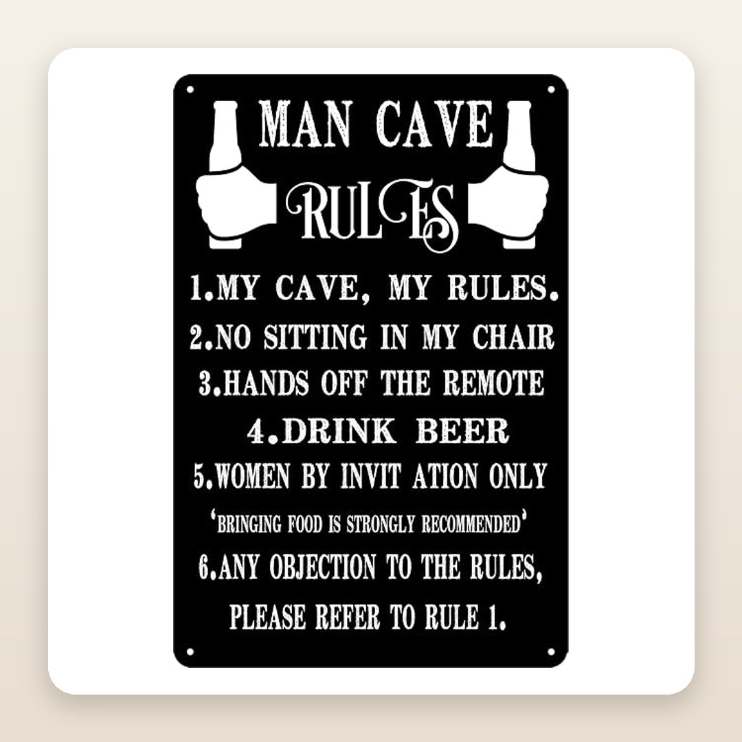 The Man Cave Sign That Makes a Great Father's Day Gift