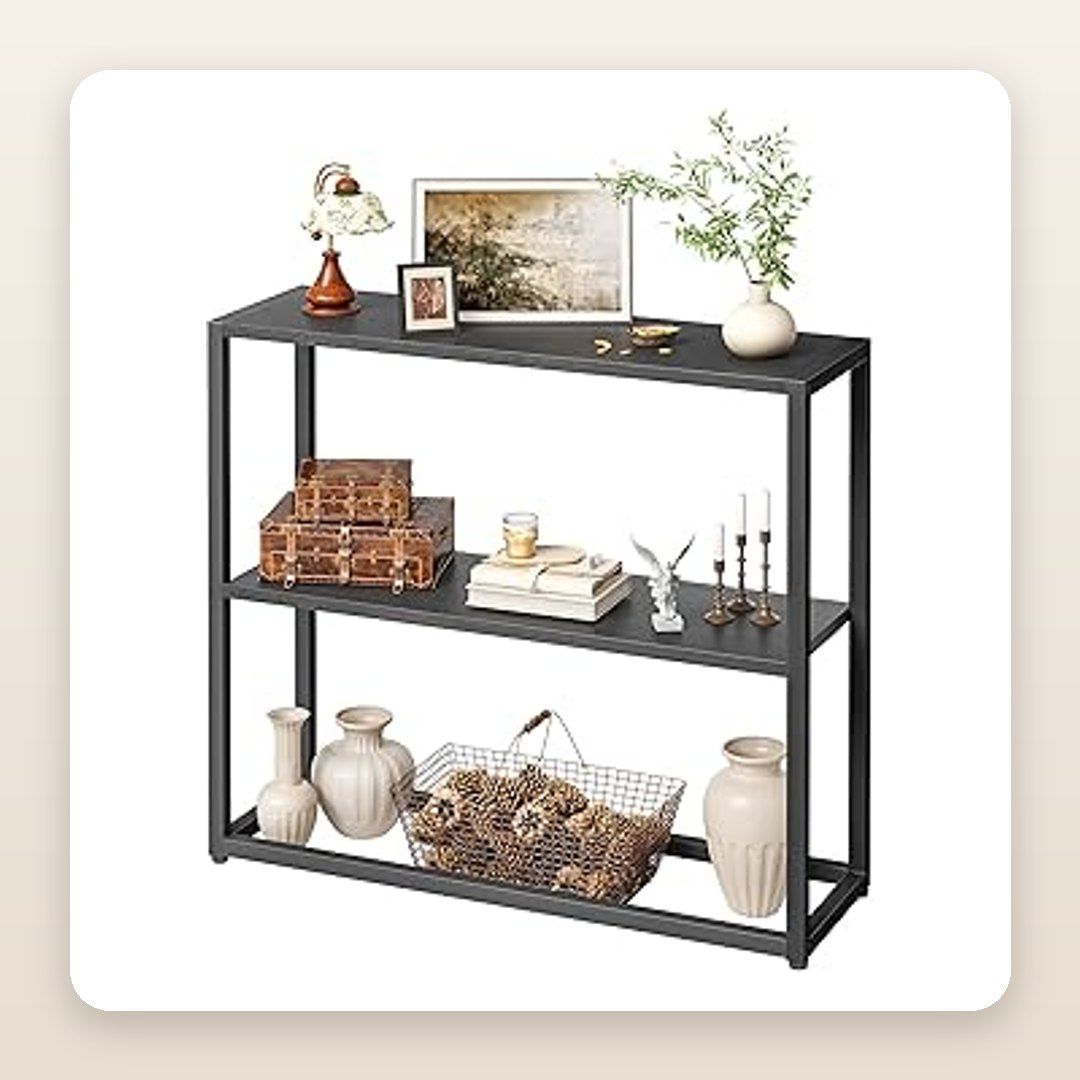 Narrow Black Console Table That Fits Where Nothing Else Will