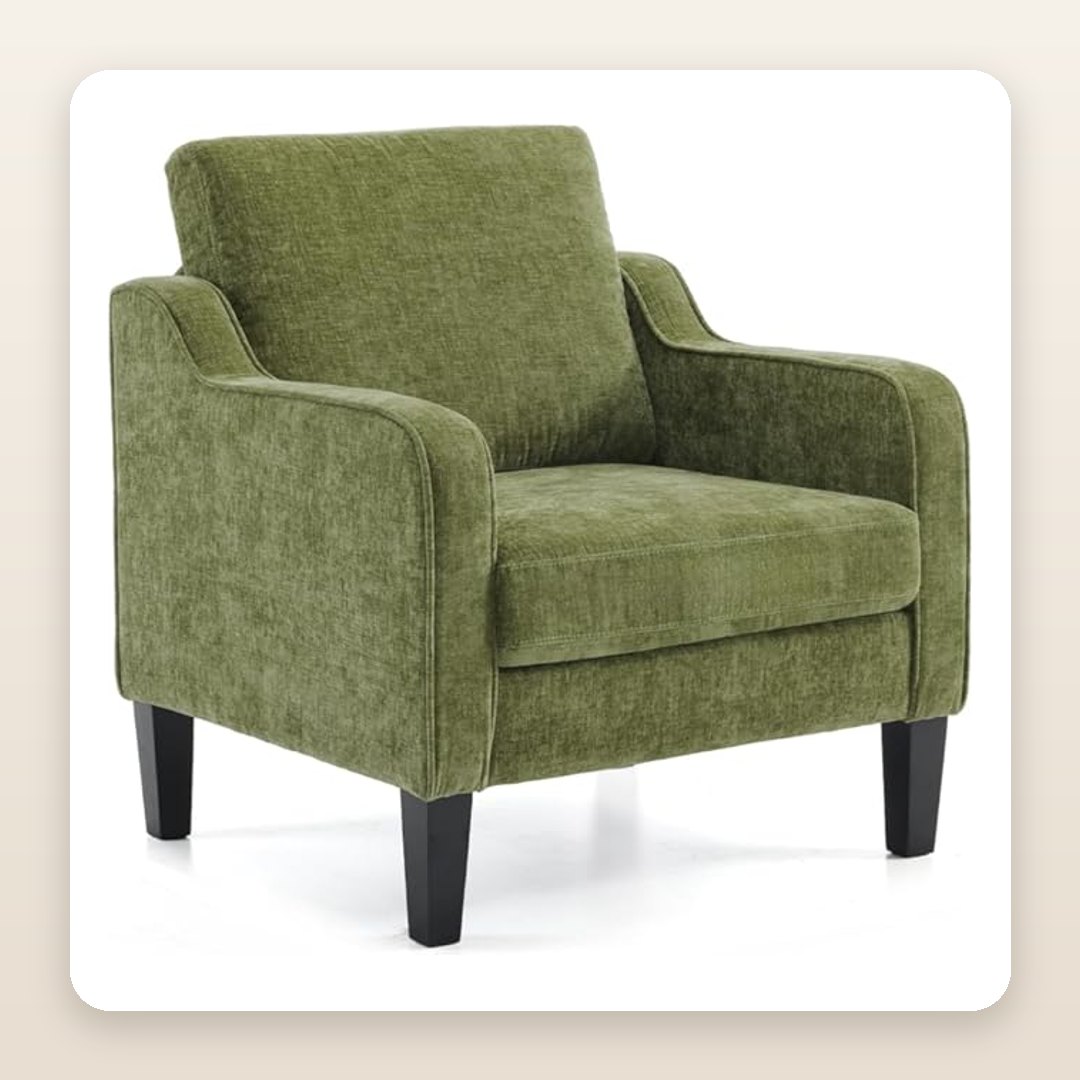 The Olive-Green Reading Chair Everyone's Curling Up In This Year