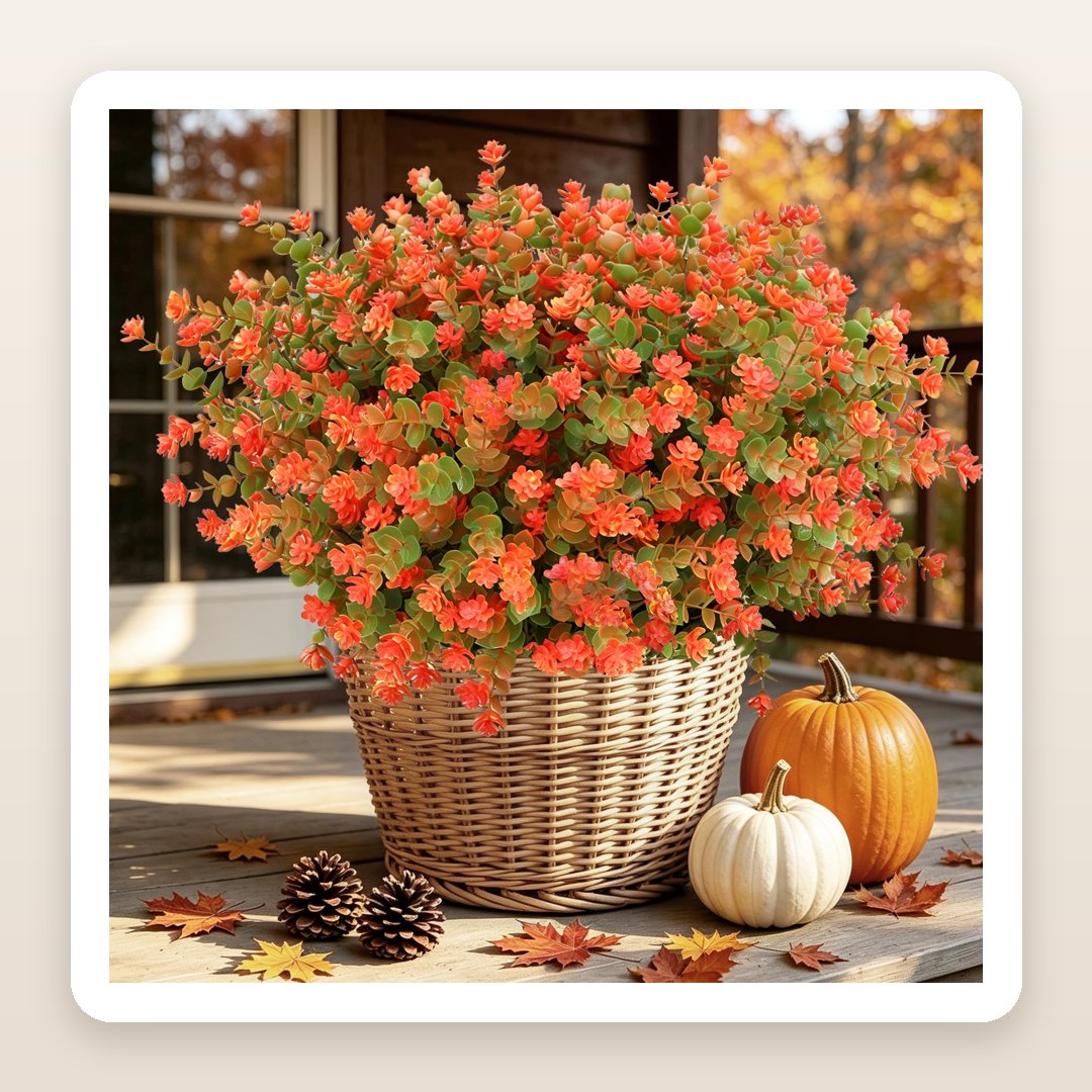 Mums Front Porch: The 12 Orange Fall Stems That Fill a Planter in Five Minutes