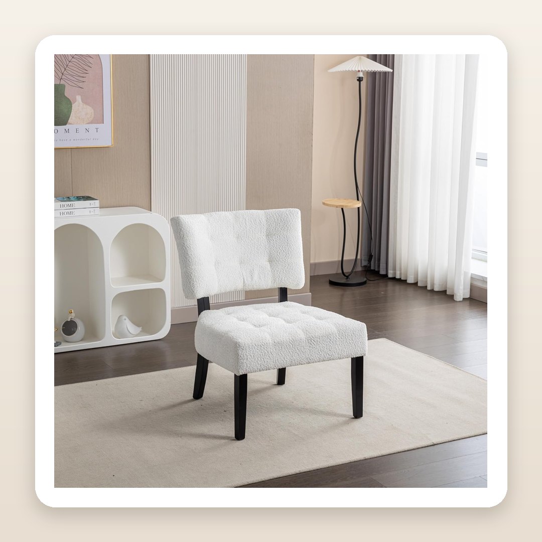 The Oversized Boucle Chair That Turns an Empty Corner Into a Cozy Reading Nook