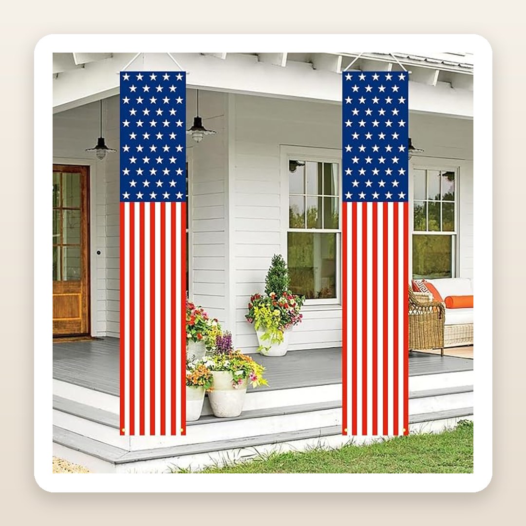 The Patriotic Porch Banners That Welcome the 4th of July