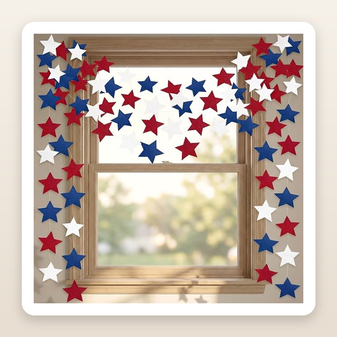 The Star Garland That Dresses Any Wall for the 4th of July