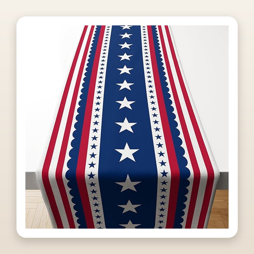 The Patriotic Table Runner That Sets the 4th of July Table
