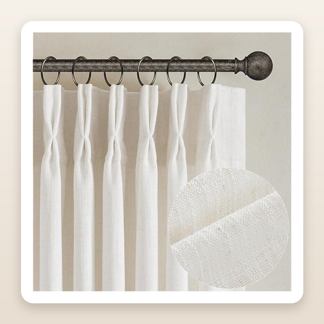 These Pinch-Pleated Linen Curtains Give Any Room That Quiet-Luxury Look