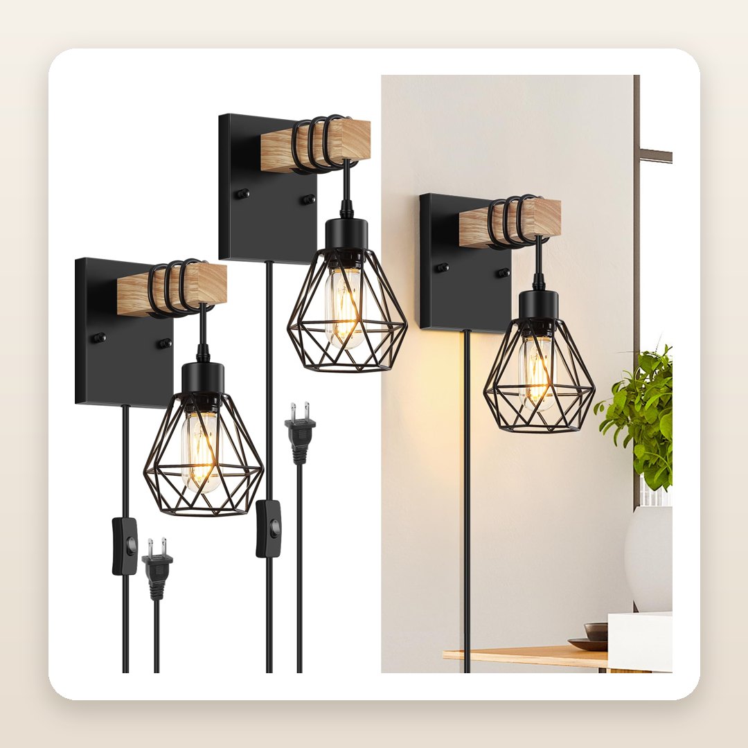 Plug-In Sconces: The No-Wiring Fix for a Dark Staircase Wall