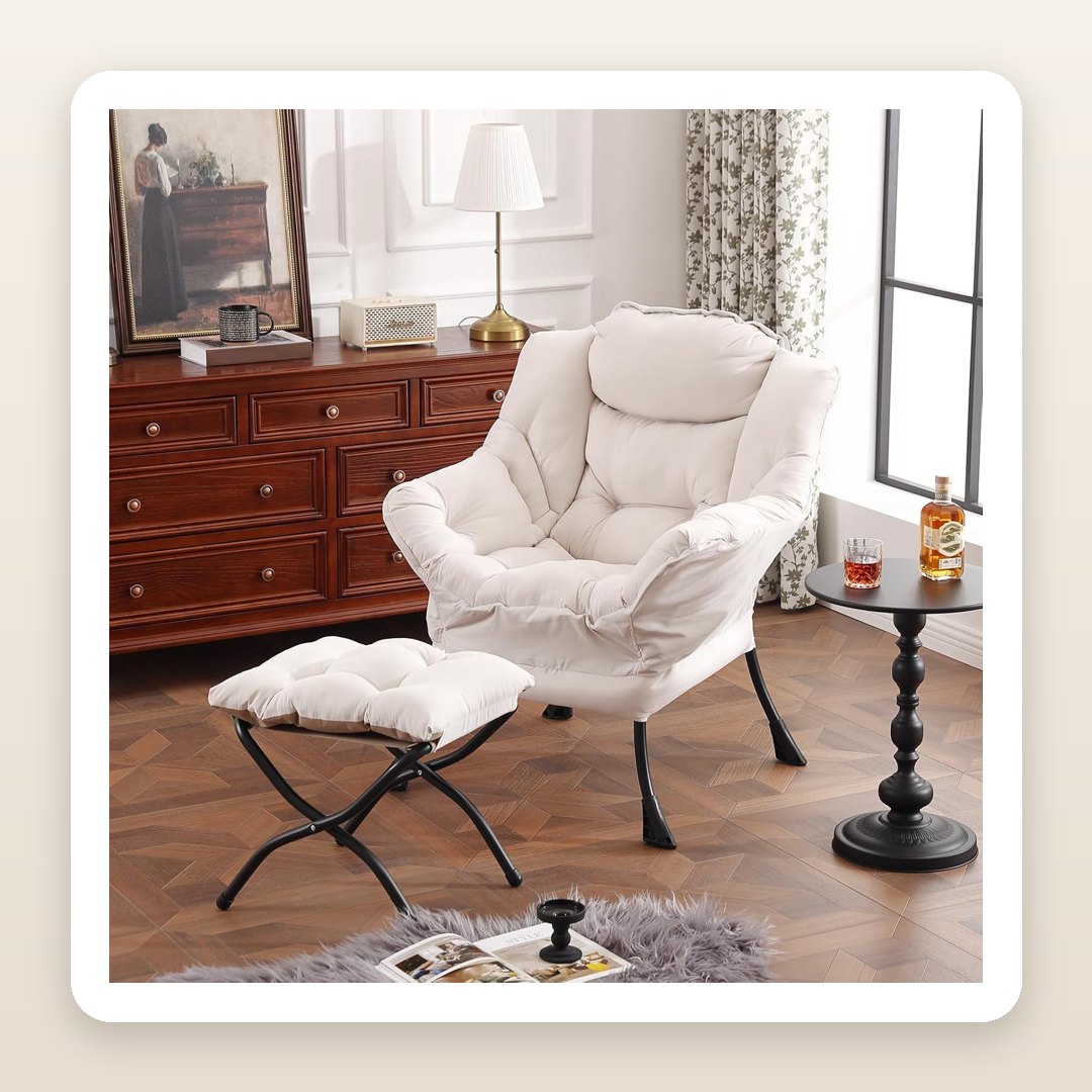 The Plush Lazy Chair That Turns Any Corner Into the Cozy Reading Nook of Your Dreams