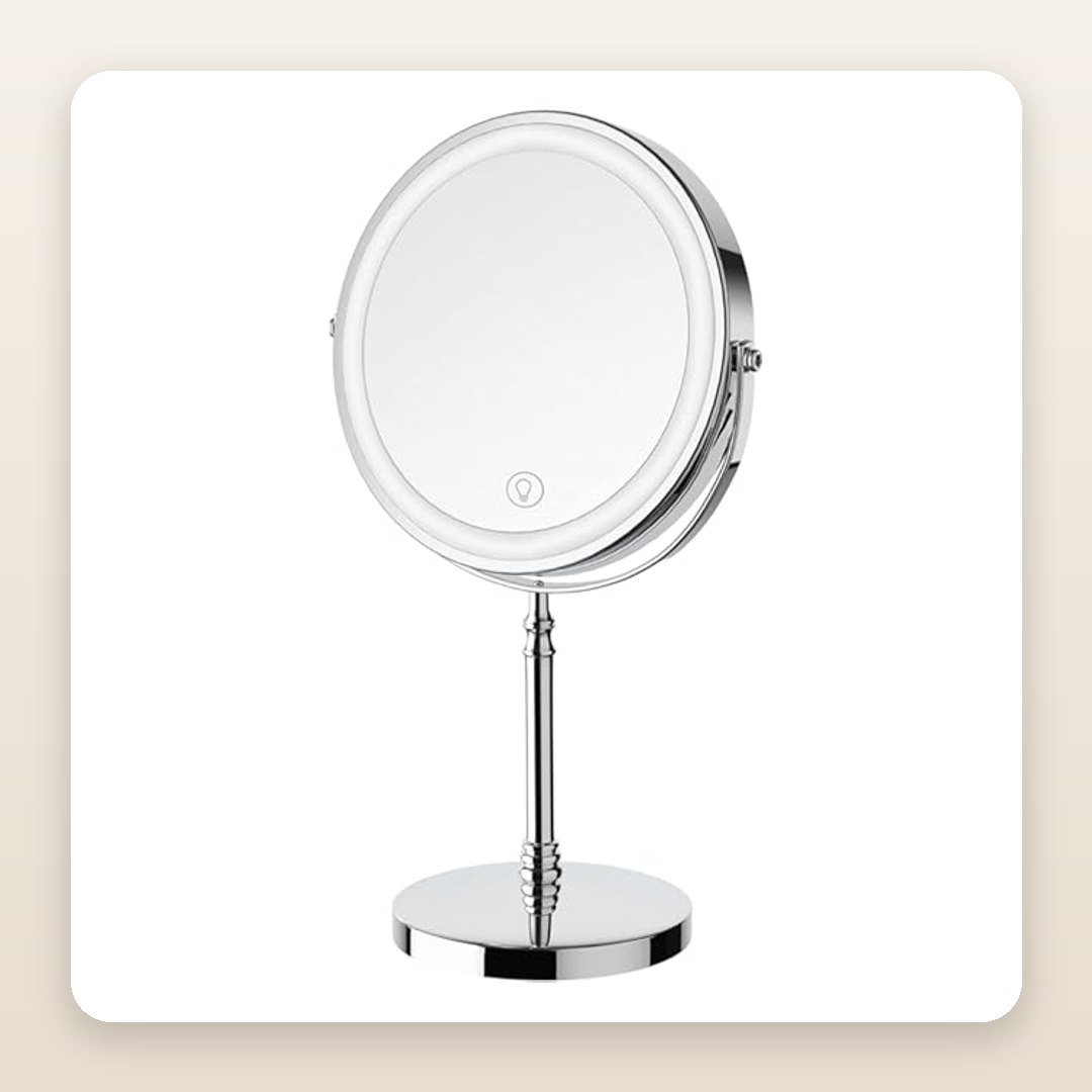 Rechargeable LED Travel Vanity Mirror | Cordless Glam Anywhere