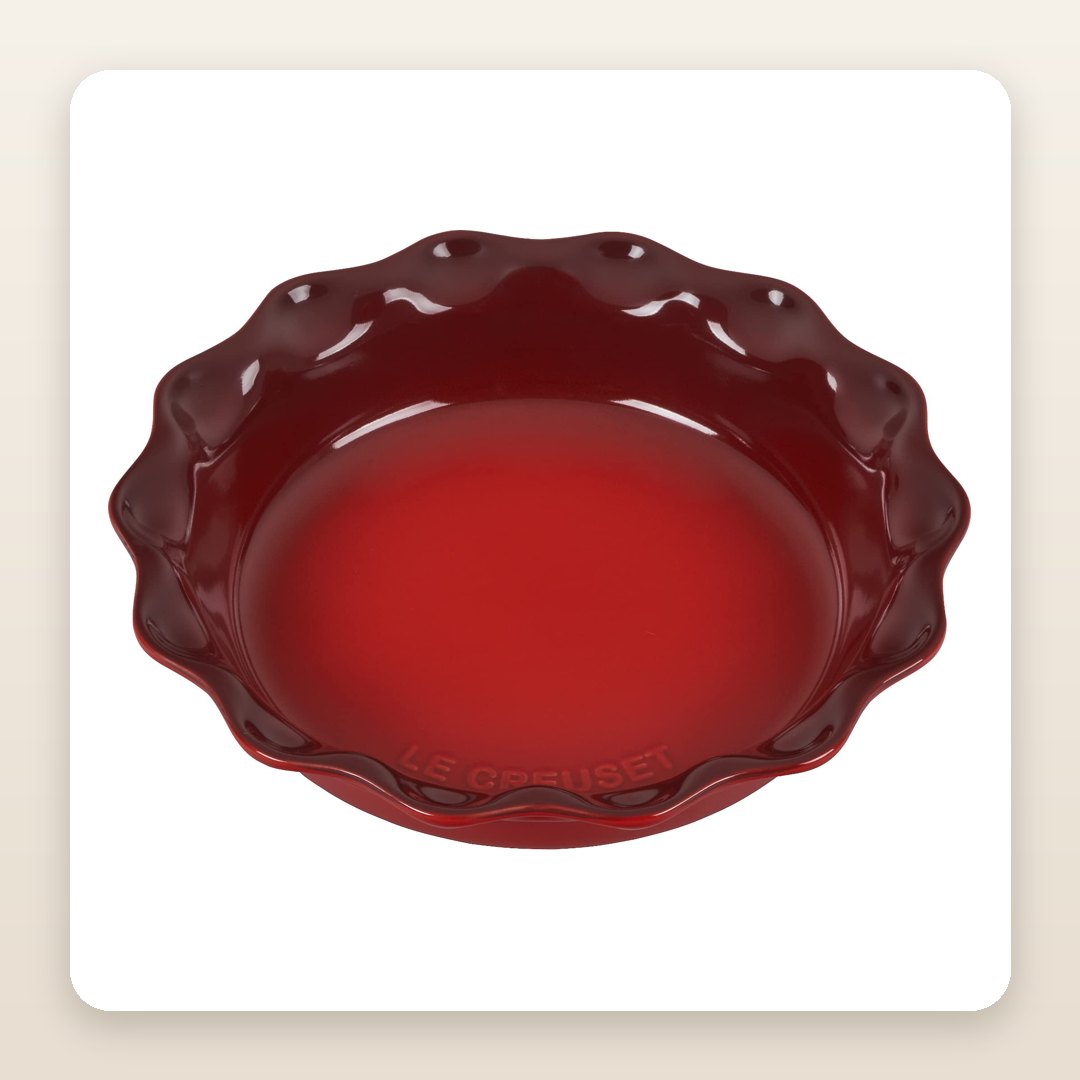 Fall Baking Ideas: The Cherry-Red Fluted Pie Dish That Goes Straight From Oven to Table
