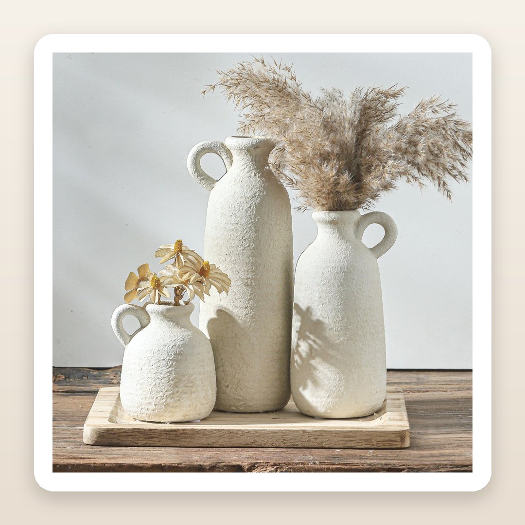 The Textured Vase Trio on Every Home Inspiration Board Right Now