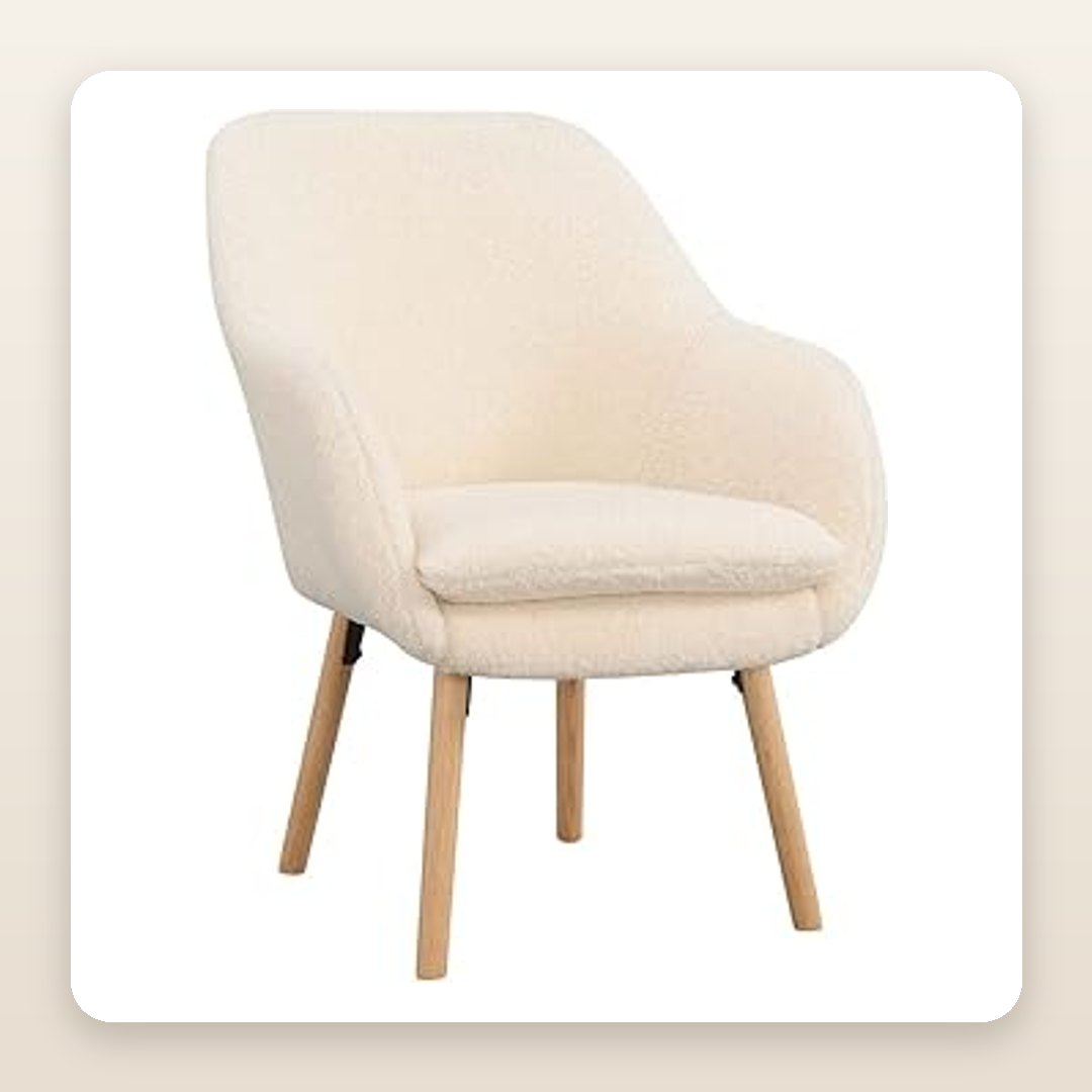 The Cozy Sherpa Wingback That Belongs in Your Reading Corner