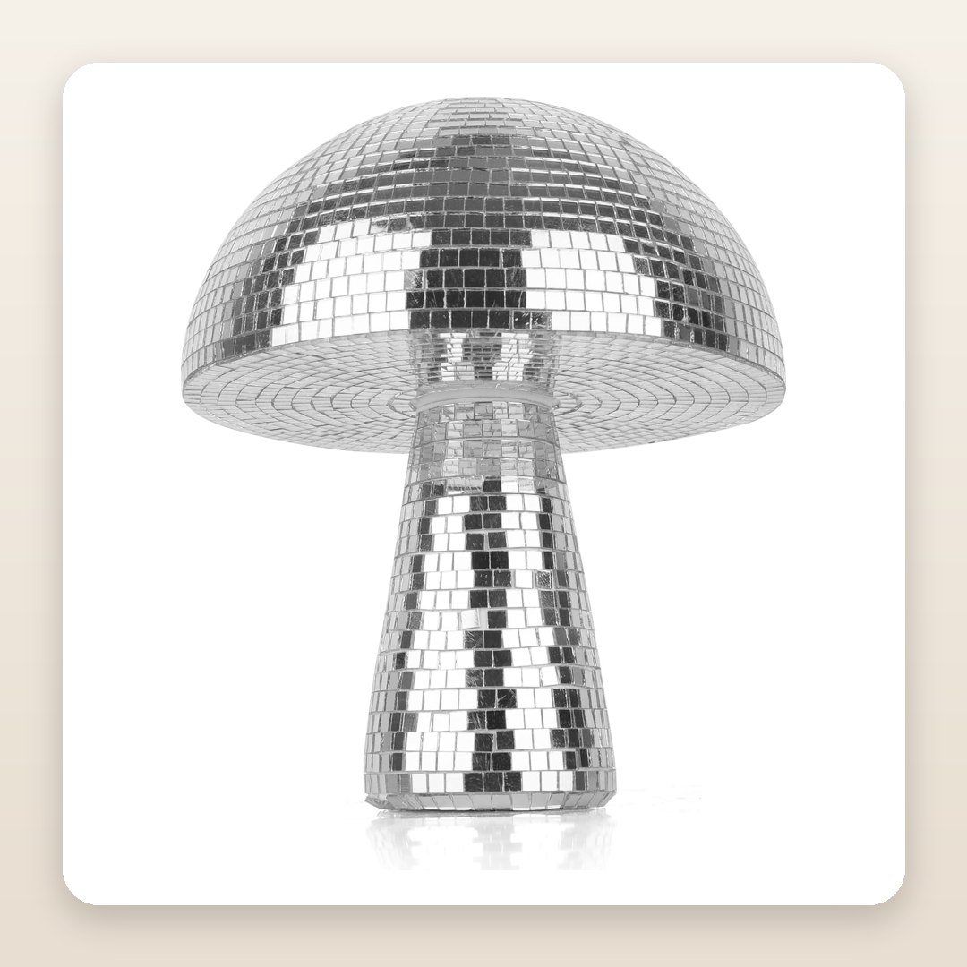 Bedazzling Ideas: The Disco Mushroom That Scatters Light Across a Whole Wall