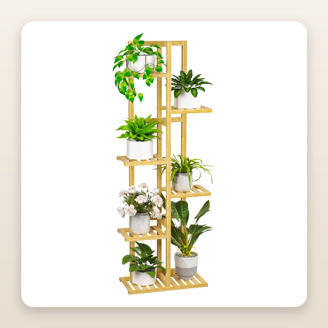 The Bamboo Plant Ladder Behind Pinterest's Indoor Staircase Gardens