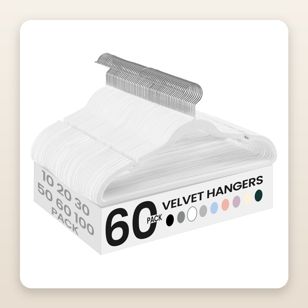 Closet Inspo Ideas: The 60 Slim Velvet Hangers That Make a Closet Look Finished