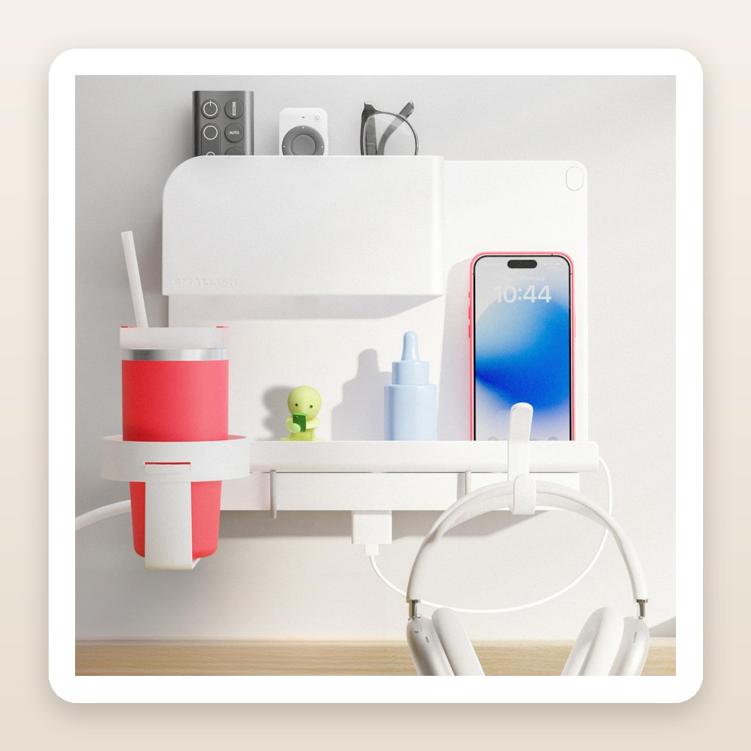 No Nightstand? The Stick-On Bedside Shelf Every Dorm Room Runs On