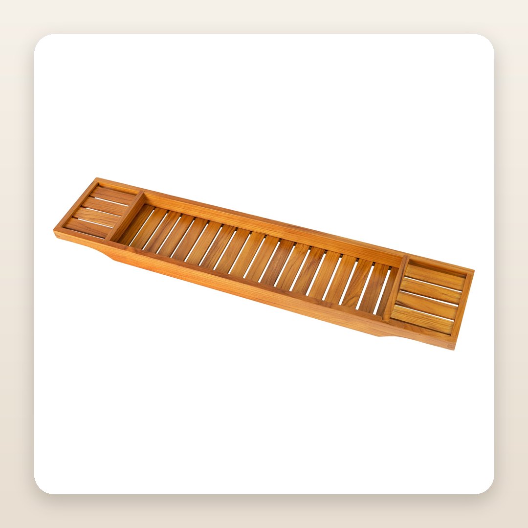 The Teak Bath Tray Every Bathroom Inspiration Board Ends With