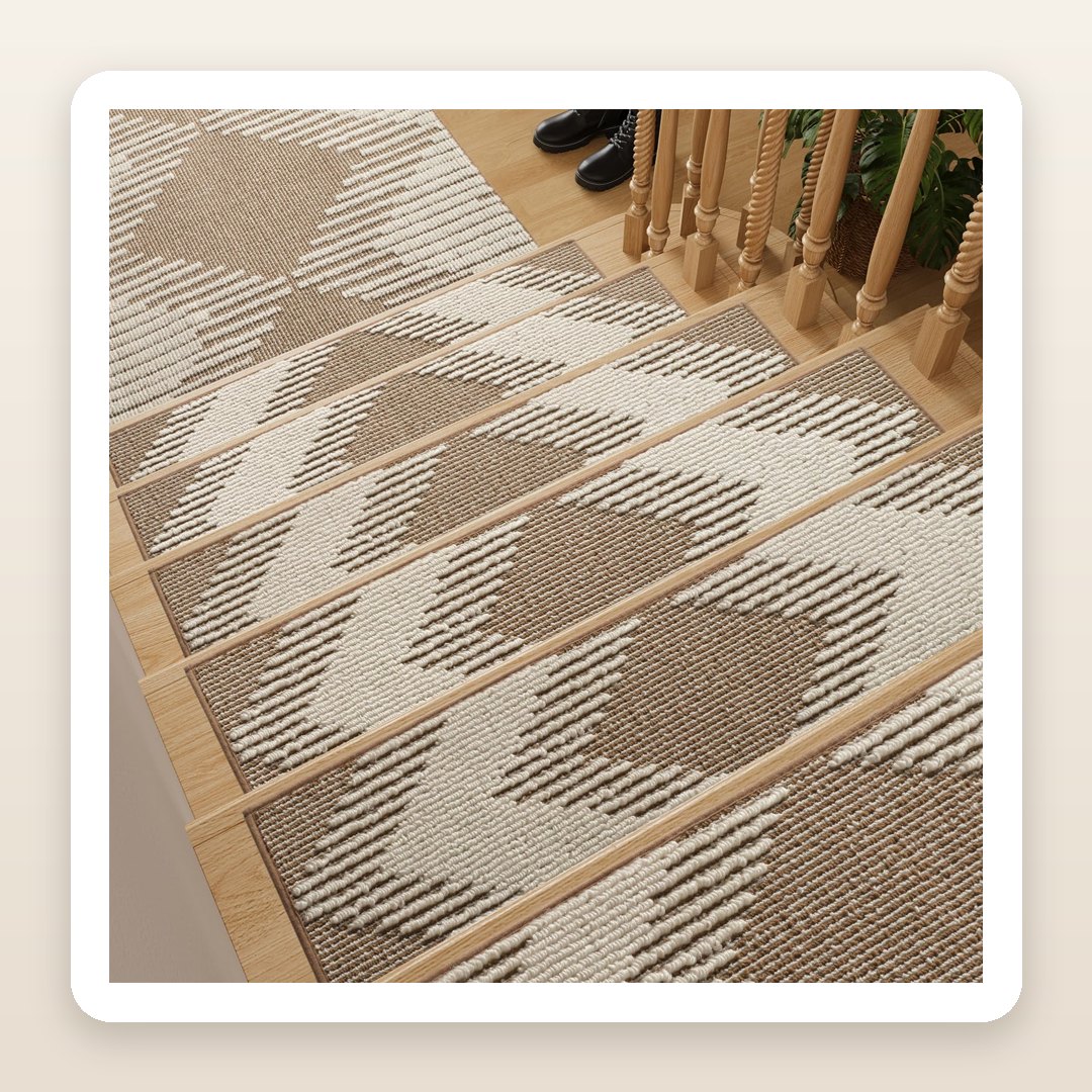 The Textured Stair Treads That Make a Plain Staircase Look Custom