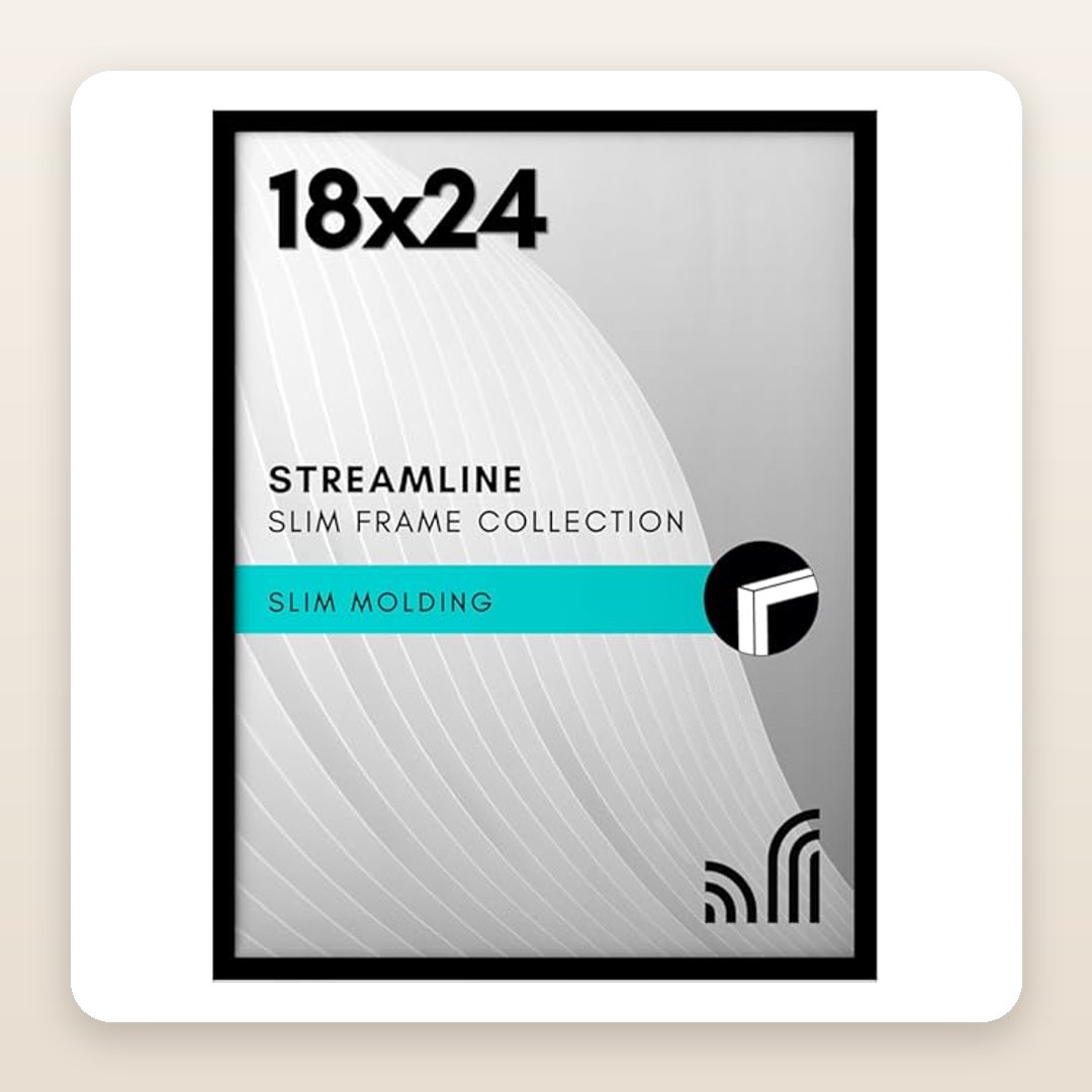 Thin-Border 18x24 Poster Frame for a Bold, Modern Statement Wall