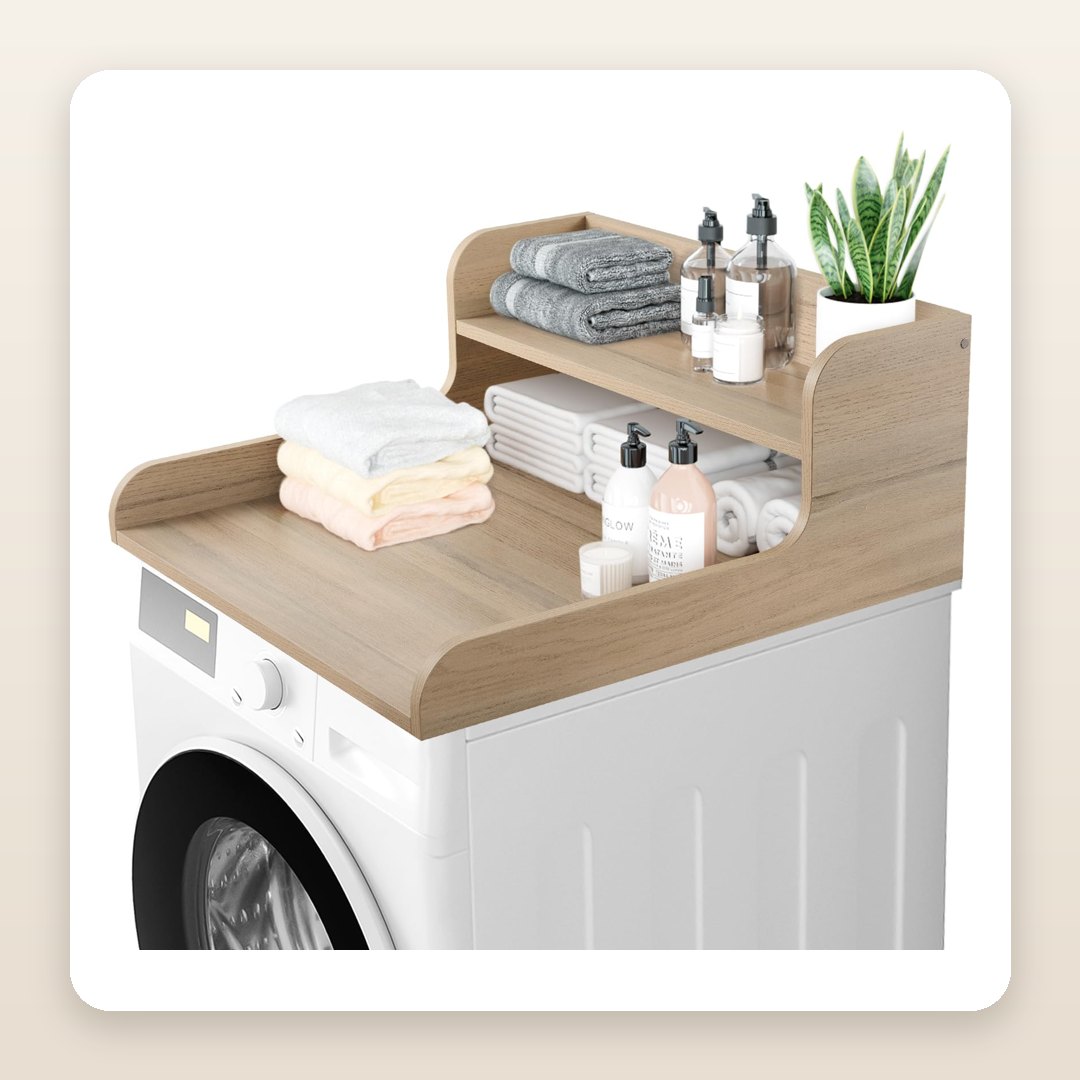 Laundry Folding Tables: The 2-Tier Topper That Sits on the Machines