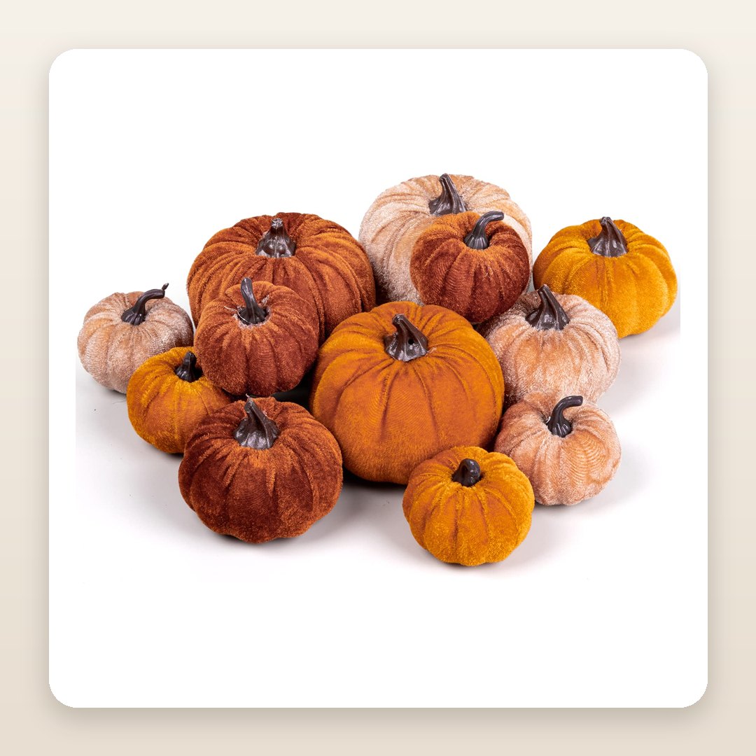 12 Velvet Pumpkins Are the Cheapest Way to Style a Fall Mantel