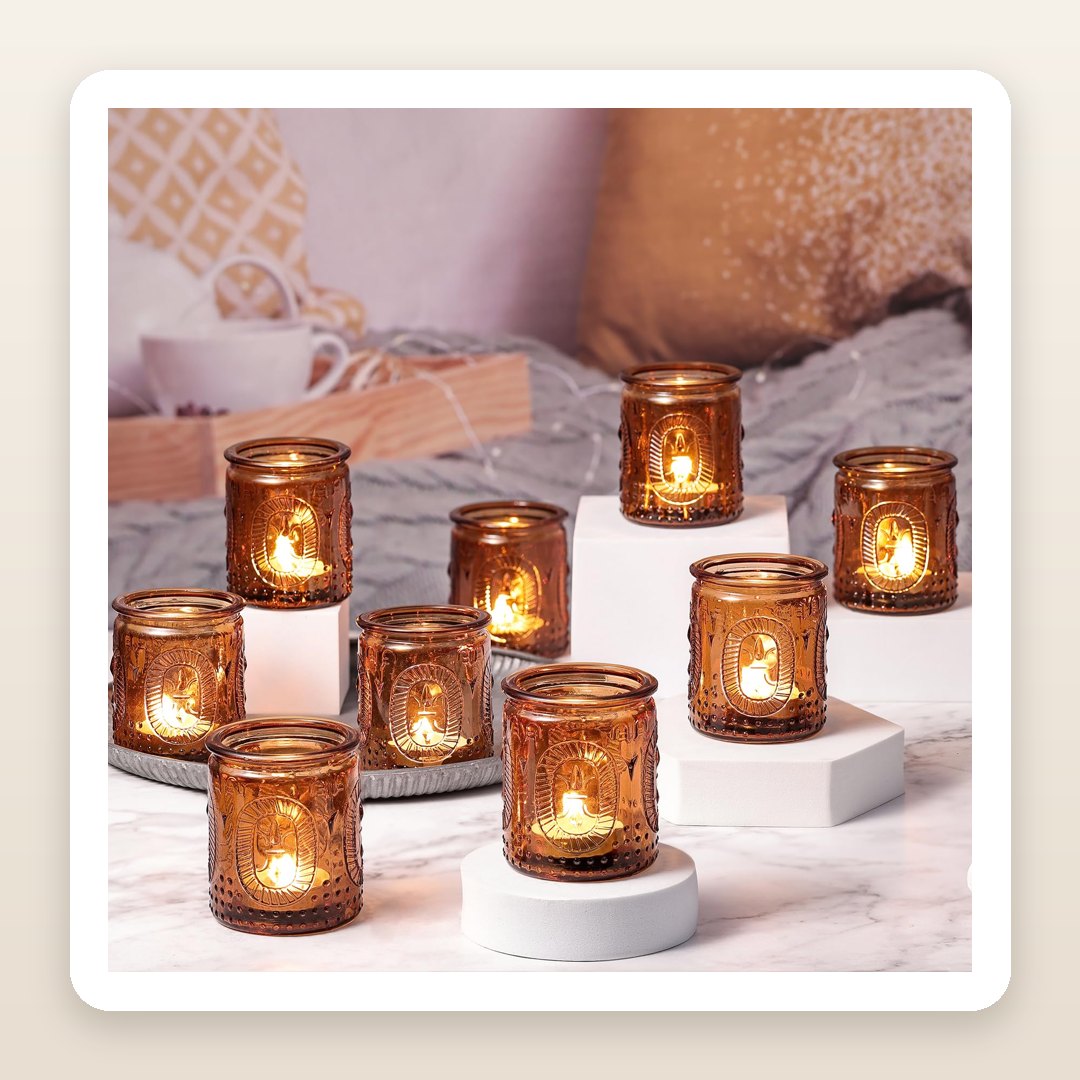 Fall Table Centerpieces: The Amber Votives That Light the Whole Table