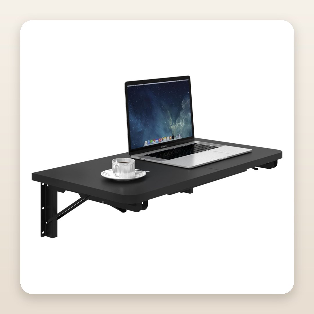 Laundry Folding Tables: The Wall Ledge That Folds Flat When the Basket Empties