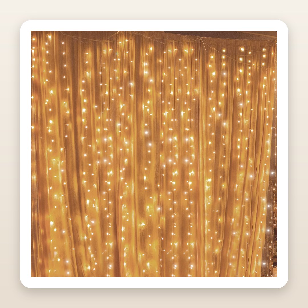 Dreamy Bedroom Ideas: The Light Curtain That Turns a Blank Wall Into a Warm Glow